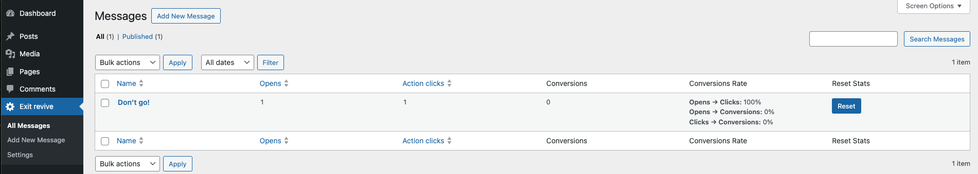 Available Data and Options
