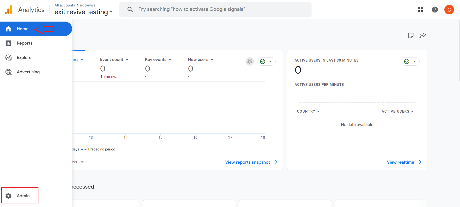 Create a Google Analytics Account (if you don’t have one) and a Property: